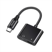 Adaptador Type-C USAMS a 3.5DC + Puerto PD 60W Negro