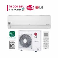 DUALCOOL Aire Acondicionado Lg Split De 18,000 BTU/H Inverter Frío/Calor