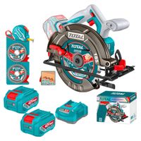 Sierra Circular 7 1/4"" 185mm + 1 Bateria y Cargador 42v Total
