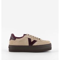 Zapatillas Urbanas Victoria Mujer Barcelona Ciclista Serraje Beige