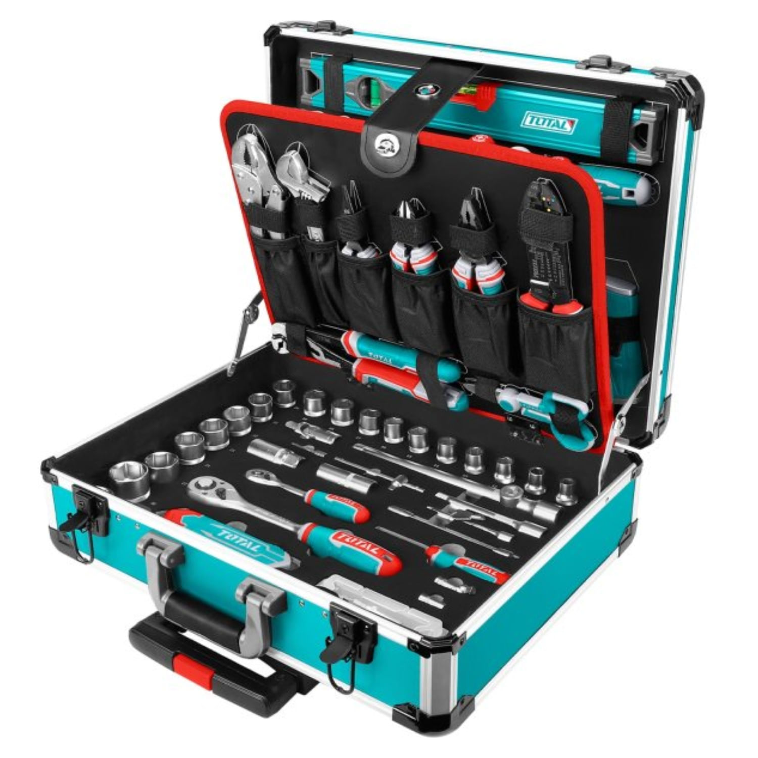 Set de Herramientas Manuales 147pcs con Maletin Total THKTHP21476