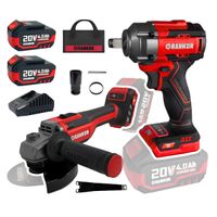 Combo amoladora inalambrica + llave de impacto 500nm Rankor