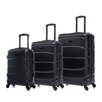 MALETAS DE VIAJE SET DE 3 SENSE NEGRO SEJN