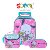 SCOOL MAGIC SET MALETA GDE TELA LONCHERA CARTUCHERA POCHACCO