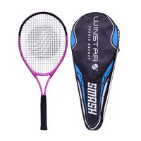 RAQUETA PARA TENIS DE ALUMINIO 27"" SMASH EMPUÑADURA 4 3/8 WINSTAR ROSADO