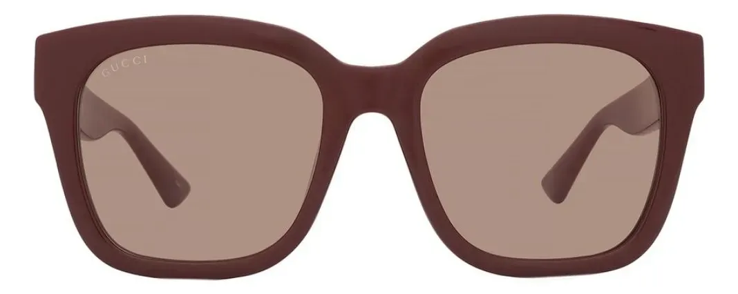 Lentes De Sol Gucci Brown Square Para Mujer Gg1338sk