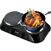 Cocina Eléctrica Taurus Fenix Duo 2 Hornillas 1000w Negro - MEGA IMPORT