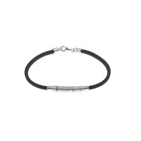 Pulsera Cilindros Plata 925 Hombre