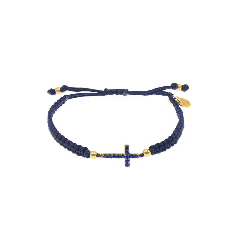 Pulsera Cruz GoldenSilver Niña