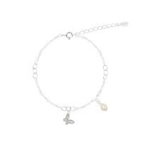 Pulsera Perla Plata 925