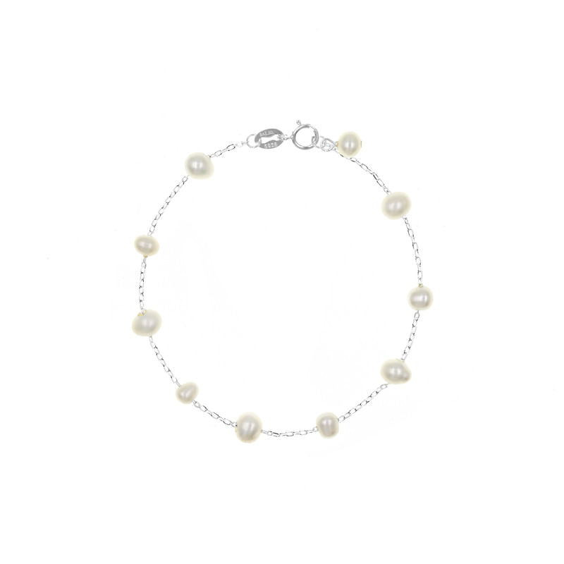 Pulsera Perlas Plata 925