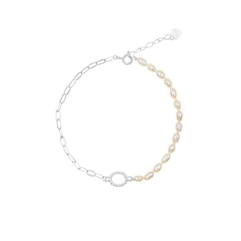 Pulsera Perla Plata 925
