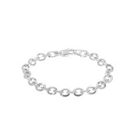 Pulsera Oval Plata 925 Hombre