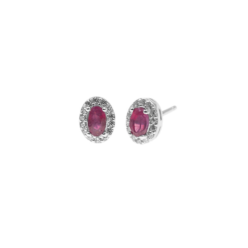 Aretes Esmeralda Plata 925