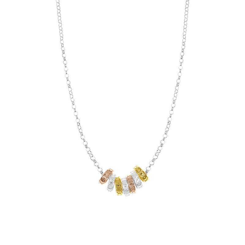 Collar Donas Tres Colores Goldensilver