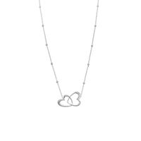 Collar Corazón Bolitas Plata 925