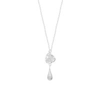 Collar Flor Gota Plata 925