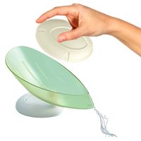Pack de 2 Jabonera Modelo Concha Verde
