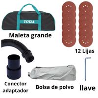 LIJADORA DE PARED Y TECHO FINO ACABADO 1050W 12 lijas TOTAL