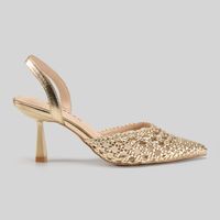 Zapatos De Vestir Mujer Malabar Cortidor Dorado