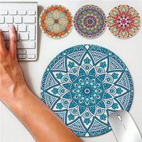 Mouse Pad Circular Con Diseños De Mándalas Aleatorio
