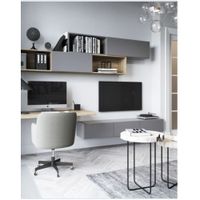 Set de Mueble de TV + Escritorio Lazcano Canto Grueso TU MESITA