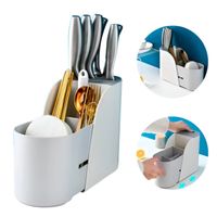 Porta Cuchillos Y Cubiertos Extensible Organizador De Cocina