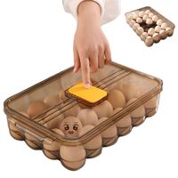 Porta Huevos Premium Con Tapa Marrón