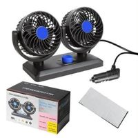 360 Grados Doble Ventilador Para Auto Carro Coche 12v