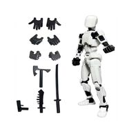 Muñeco articulado Titan T13 Dummy figura de Accion Blanco