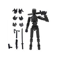 Muñeco Articulado Titan T13 Dummy figura de Accion Negro