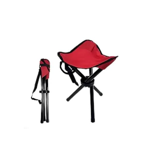 Taburete Plegable Para Camping rojo