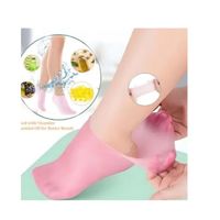 Un pack de 2 pares de medias hidratantes de gel de silicona