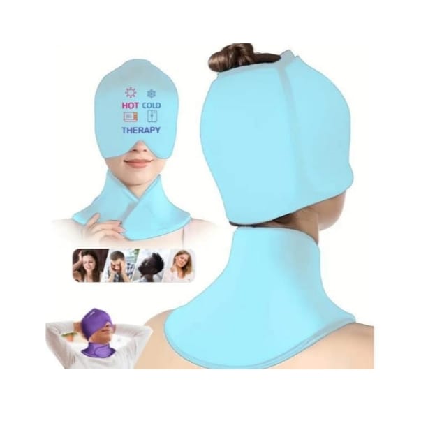 PACK CERVICAL Y GORRO GEL TERAPIA FRIO CALOR