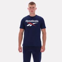 Polo Deportivo Reebok Hombre Br Big Logo Crew Tee 100240888 Navy
