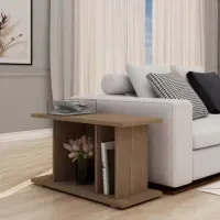 Mesa Lateral Moderna Isa Marrón