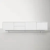 Mesa de Tv Contemporánea Ibiza Blanco 214cm