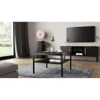 Mesa de Centro Industrial Kenia Color Negro TU MESITA