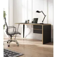 Escritorio Juvenil Douha color Negro 2 cajones TU MESITA