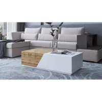 Mesa de Centro Moderna Marbella Blanco/Duna