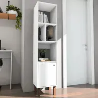 Librero Clásico Remy color Blanco 1 puerta TU MESITA