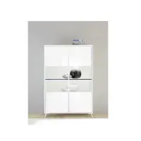 Vitrina Clásica TU MESITA Jiraf color Blanco 2 puertas