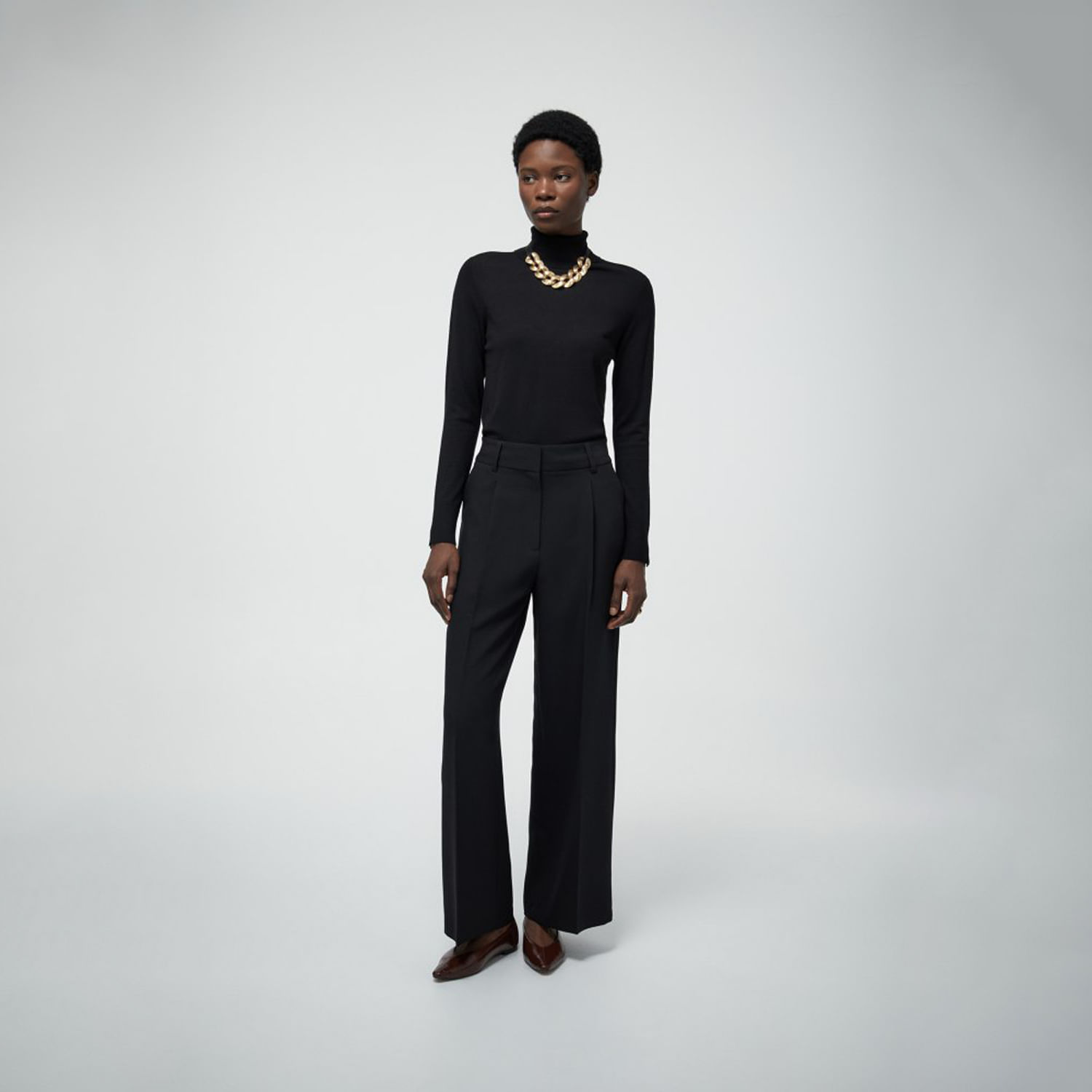 Pantalón Mujer Sfera Vestir Negro