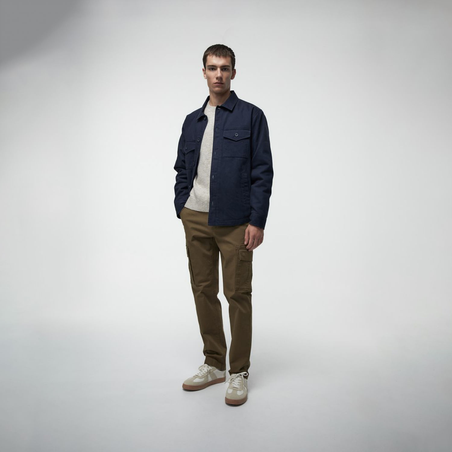 Casaca Hombre Sfera Sobrecamisa Marino