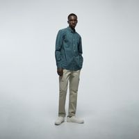 Camisa Hombre Sfera Popelín Cuadros Verde