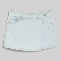 Falda Short Para Teen Niña Zubito Denim Vuelta