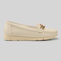 Mocasines Mujer Madison Cadena Off White