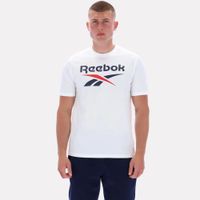 Polo Deportivo Reebok Hombre Br Big Logo Crew Tee 100240889 Blanco