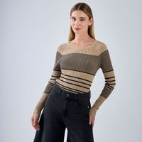 Chompa Mujer Malabar Rib Stripes