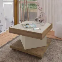 Mesa de Centro Alba Pino con Blanco